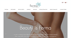 Desktop Screenshot of formaplasticsurgery.com